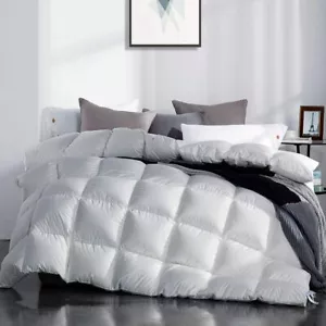 SNOWMAN White 75% Goose Down Comforter Duvet Insert 700 Fill Power - Picture 1 of 6
