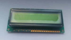 Display LCD Arduino Raspberry WINSTAR WH1601A YYK JSK LCD 16x1 yellow green NEW - Picture 1 of 5