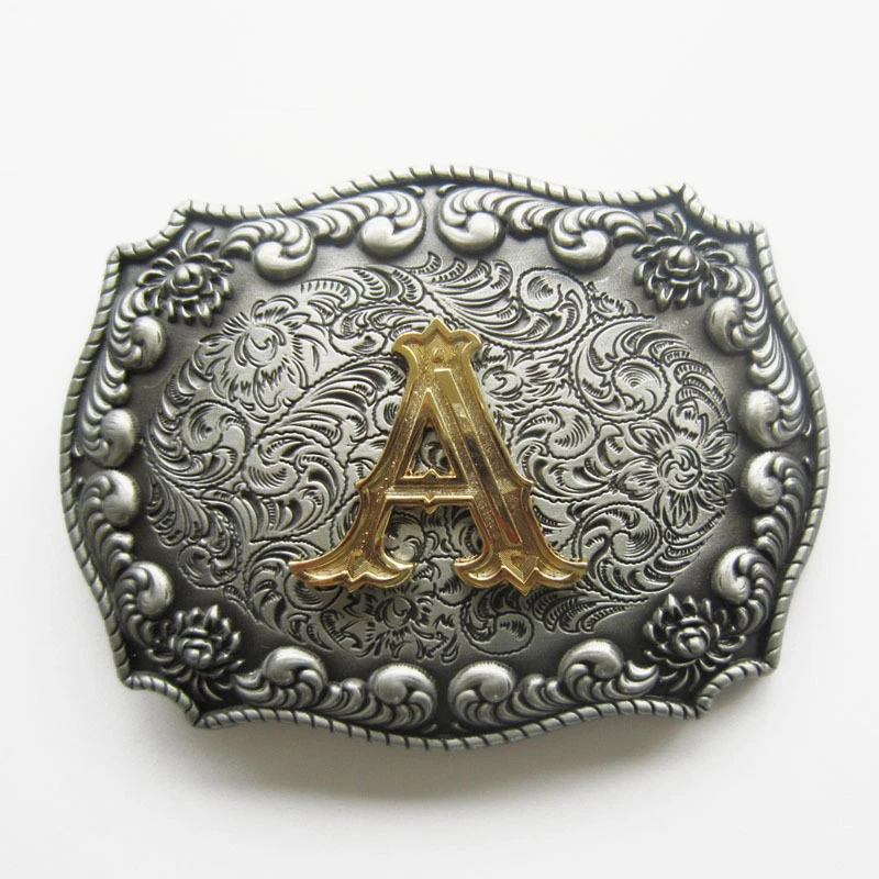 Initial Letter A to Z Western Cowboy Rodeo Belt Buckle USA Seller Free Shipping - Image 1 of 1