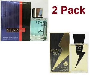 2 x Perfume Hombre Smart Guy, Star Man 100 ml Eau De Toilette Regalo Para Él Nuevo - Imagen 1 de 5