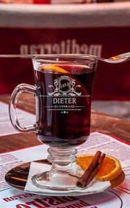 Teeglas Grogglas mit Name graviert personalisiert Geburtsjahr - Wunschgravur - Bild 1 von 9