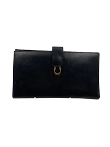 Vintage 80s Black Leather Wallet by Etienne Aigner - Classic Style - Picture 1 of 9