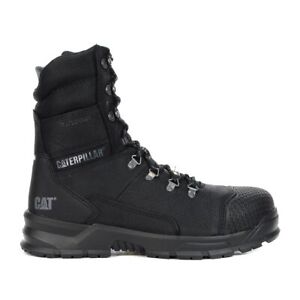 Caterpillar Men's Accomplice X 8" CSA Black Leather Steel Toe Work Boots