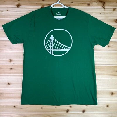Fanatics Golden State Warriors T-Shirt Mens Large Green Logo Sort Sleeve Shirt - Image 1 of 4