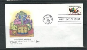 US SC# 2428 Christmas 1989 - Sleight With Presents ) FDC. Gill Craft cachet - Picture 1 of 1