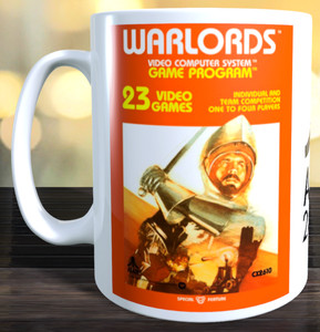 Tasse art boîte de jeu Atari 2600 VCS Warlords.