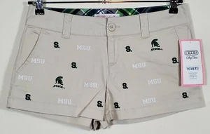 Michigan State University Spartans Shorts Embroidered New / Tags Collegiate   - Picture 1 of 7
