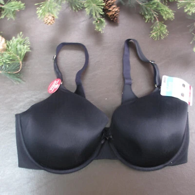 Vanity Fair Bra 40DD Black Padded Underwire Adjustable Clasp Back New - Image 1 of 4