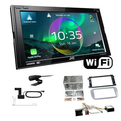JVC Autoradio WiFi Apple CarPlay DAB+ für Ford S-Max Facelift silber mit Canbus - Bild 1 von 4