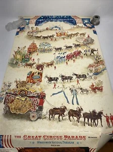 The great circus parade Wisconsin national treasure poster July 15 1990 - Picture 1 of 8