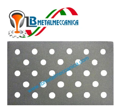 LB METALMECCANICA Griglia,ghisa,legna,forata,inserto,monoblocco15x25 cm LA NORDICA LB-GCF150250