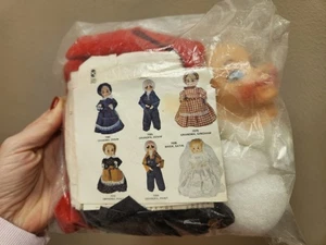 Vintage Fay's Deko Puppe Kit Mrs. Claus Neu in Verpackung Classic Holiday Creepy Strange - Bild 1 von 4