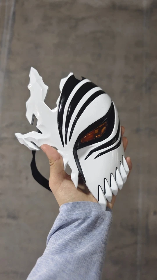 Bleach Ichigo Hollow Half - face Cosplay Mask Cosplay Prop Anime Red/Black Gift - Image 1 of 4