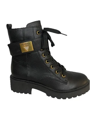 Женские Guess Caleena драгоценности логотип боя ботинки - черный - размер 6 М новый - Изображение 1 из 4