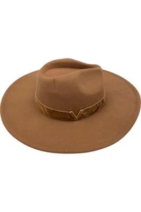Cappello Panama Floppy Vince Camuto Cappello Sole Pecan Taglia Unica Nuovo - Foto 1 di 1