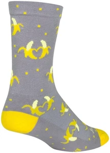 SockGuy Bananas Crew Sock - 6", Large/X-Large - Picture 1 of 4