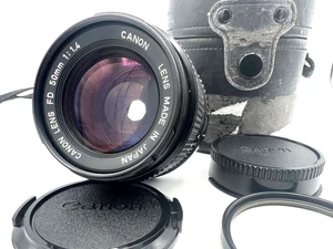 Canon New FD mount 50mm F/1.4 MF Standard Vintage Lens AE-1 ae1 A-1 f1 Tested - Picture 1 of 21