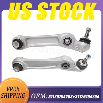 Front RH&LH Lower Rearward Control Arm Set For 2011-2016 BMW 528i 535i 550i US - Изображение 1 из 4