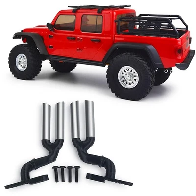 Auspuff Upgrade Teile für Axial 1/10 SCX10 AXI03006 RC Crawler Auto - Bild 1 von 4