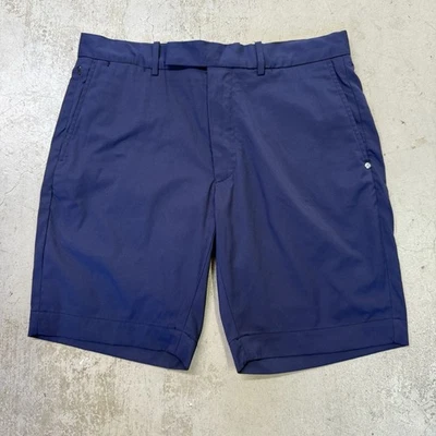 NWT RLX Ralph Lauren Golf Shorts Navy Blue Tailored Fit 9” Inseam Men's Size 32 - Image 1 of 4