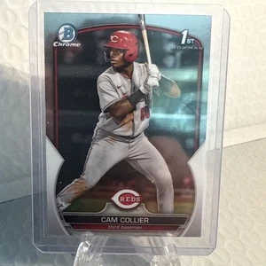 Cam Collier 2023 Bowman Chrome Prospects 1st Rookie #BCP-125 Cincinnati Reds - Picture 1 of 8