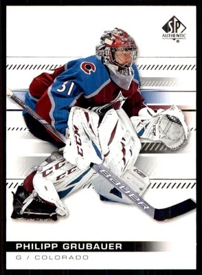 2019-20 SP Authentic Philipp Grubauer Colorado Avalanche #91 - Image 1 of 2