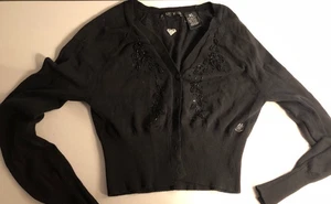 Roxy cardigan sweater black girls size XL - Picture 1 of 5