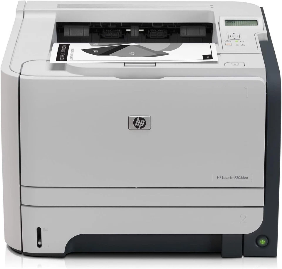 HP LaserJet P2055DN A4 USB Network Duplex Desktop Laser Printer - Full Toner - Image 1 of 4