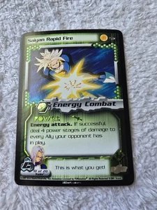 DBZ Dragon Ball Z FOIL Saiyan Rapid Fire 155 CCG Unlimited Cell Saga MP  - Picture 1 of 5