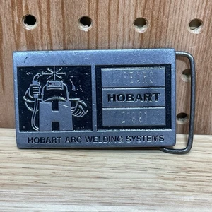 Hebilla de cinturón Hobart Arc Welding Systems 3" x 2 7/8" grabada "C. Pears 21991" - Imagen 1 de 6