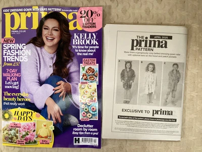 NEW PRIMA MAGAZINE & CHILD’s DRESSING GOWN SEWING PATTERN - APRIL 2025 - WRAPPED - Image 1 of 2