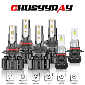 For Subaru Outback 2005-2009 9005 H7 9145 LED Headlight Hi-Lo + Fog Light Bulbs - Picture 1 of 13