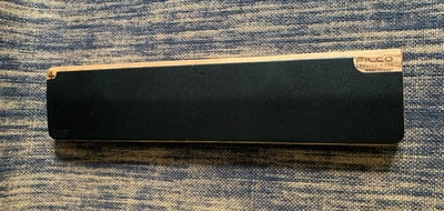 Filco Wrist Rest Black Leather Genuine Wood Palm REST for Keyboard Luxury VGC - Image 1 of 4