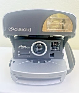 Polaroid Silver Express Instant Film Camera - Picture 1 of 6