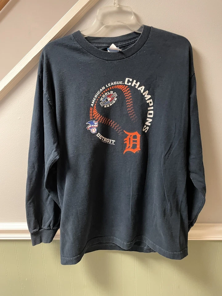 Detroit Tigers Shirt American League Champions 2006 MLB World Series Mens Large - Image 1 of 4