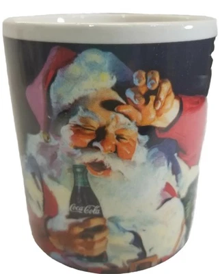 ✅Coca Cola Christmas Collectible Set of 4 Santa Coffee Mugs by Sakura VTG 2002 - Image 1 of 4