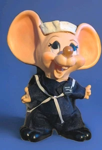 Huron Topo Gigio Mouse Sailor Sam Vintage Bank 10"h Ed Sullivan Show Bank 1970s - Picture 1 of 8