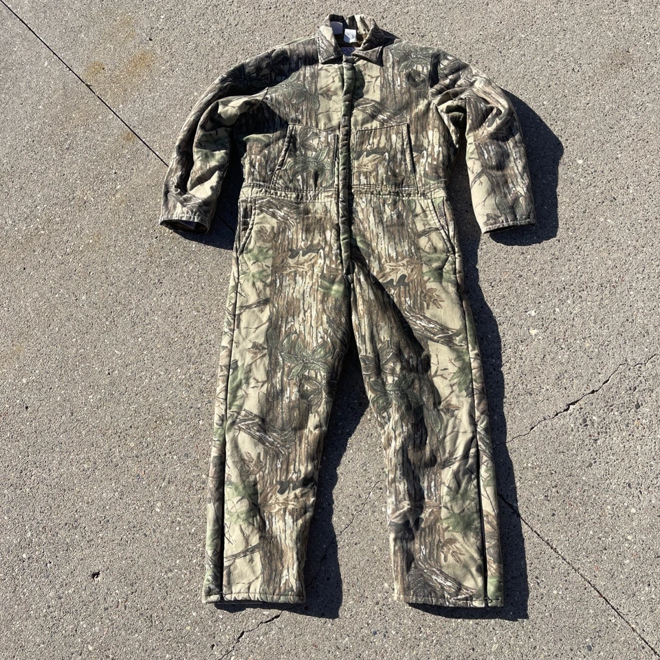 Walls Blizzard Pruf x Realtree 2XLT Camouflage Coveralls Made In USA Outerwear - Image 1 of 4