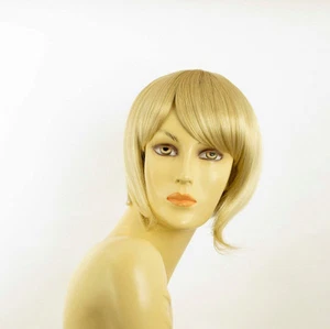 Perruque femme courte blond doré méché blond très clair  CAROLE 24BT613 - Picture 1 of 9