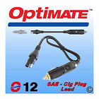 Motorcycle 12v Cable OptiMate SAE Optimate Cigarette Lighter Male Plug Lead SAE1