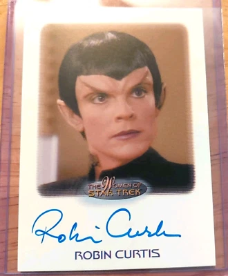 Tarjeta autógrafa 2017 Women of Star Trek 50 aniversario Robin Curtis como Tallera Foto 1 de 2