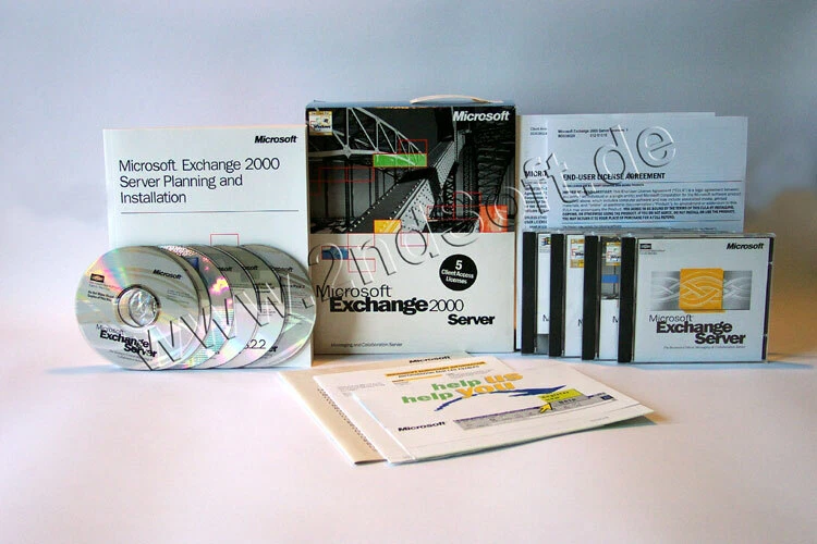 Exchange Server 2000 Standard mit 5 Clients, Vollversion, deutsch - neu - Bild 1 von 1
