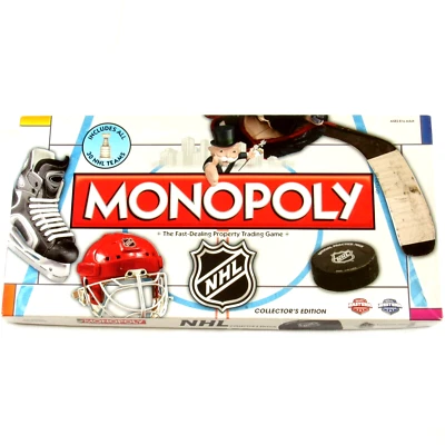 Monopoly NHL Collectors Edition Board Game Complete 2010 Rare - Image 1 of 4
