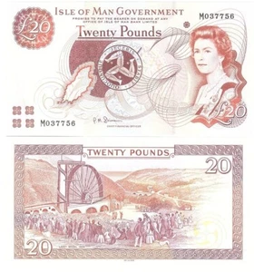 Isle of Man 20 Pounds 2024 UNC Serie M sign: Chief Financial Officer P. M. Shimm - Picture 1 of 1