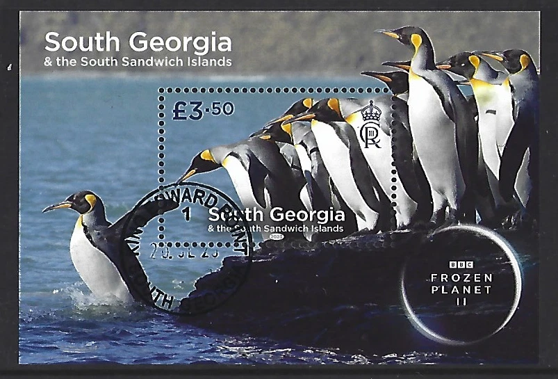 SOUTH GEORGIA 2023 FROZEN PLANET MINIATURE SHEET FINE USED - Image 1 of 1