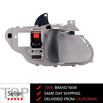 Manija de puerta interior gris izquierda para camioneta Chevy GMC 95-2000 1995-1998 Tahoe Yukon Foto 1 de 4