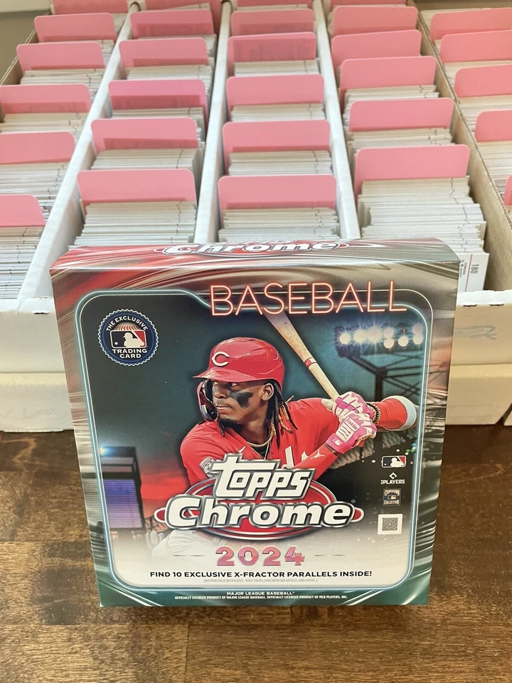 2024 Topps Chrome Baseball , cards 1-250 , 4 CARD MINIMUM, 30% OFF FREE SHIPPING - Image 1 of 1