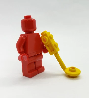 Lego Prototipo Detector de Metales Amarillo Minifigura Error de Error de Impresión Raro como SDCC NYCC Foto 1 de 3