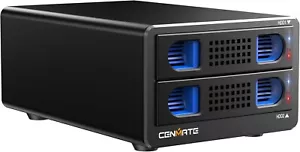 High-Speed Aluminum Dual Bay Drive Enclosure with Silent Cooling & Expansion - Picture 1 of 15
