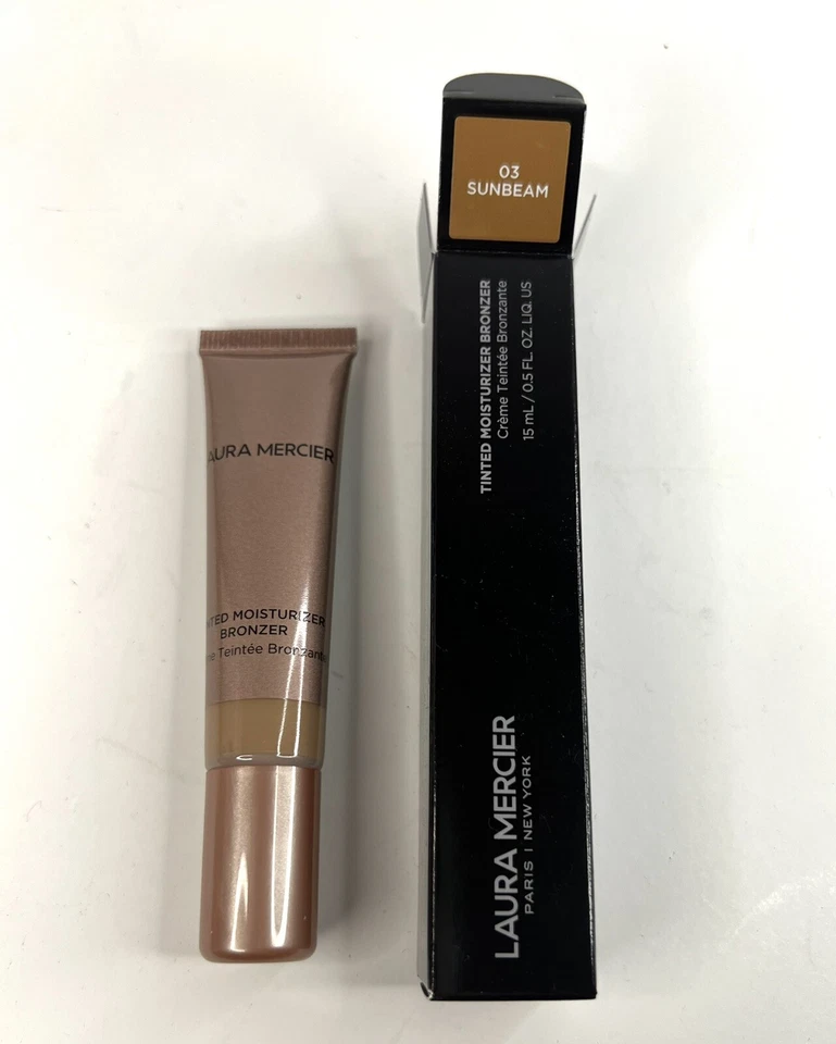 Laura Mercier Tinted Moisturizer Bronzer in SUNBEAM .5oz/15mL FULL SZ SEALED - Image 1 of 3